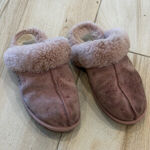 UGG Dusty Rose Shearling Slippers